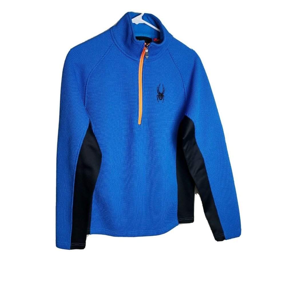 Spyder Half Zip Blue Pullover Sweater Kids Size S